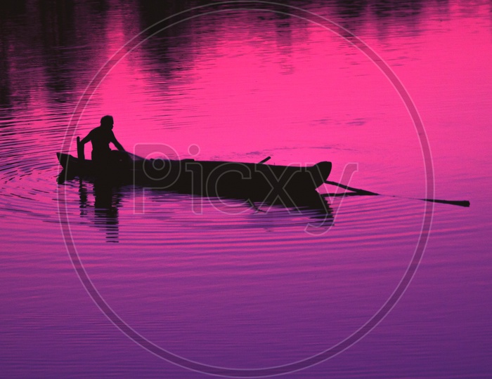 sunset fishing