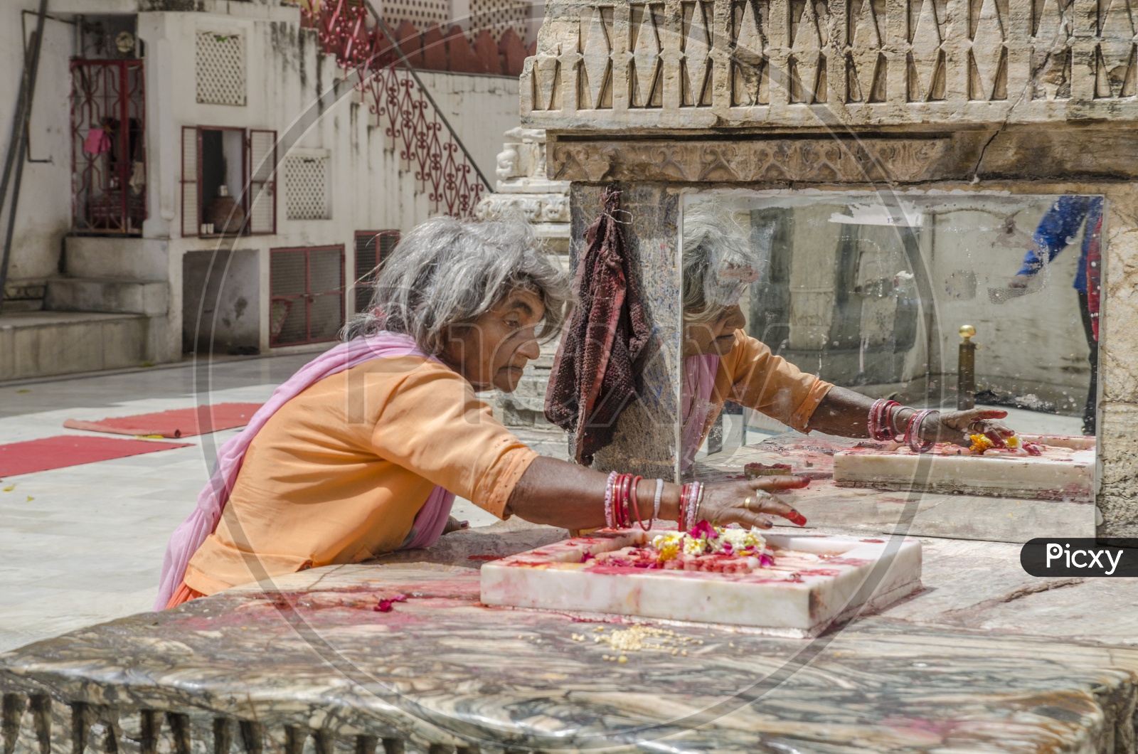Devotee at Jagdish Temple, Udaipur