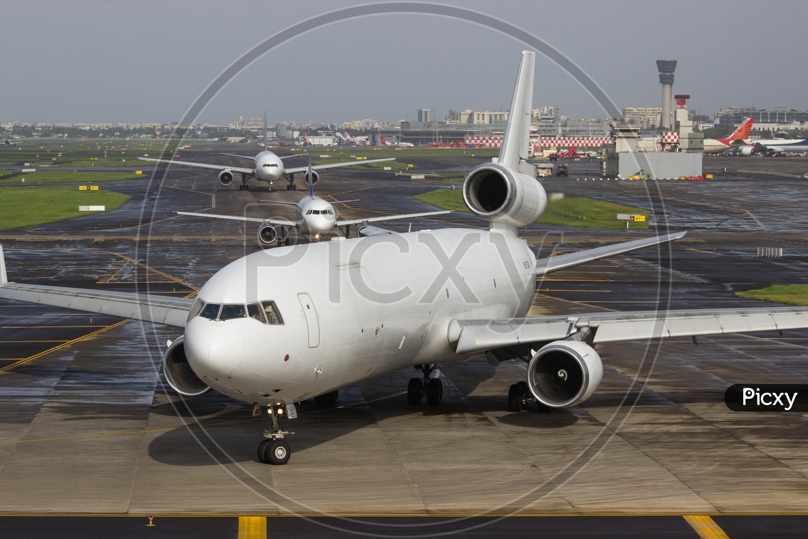 Western Global crago MD11F turning onto N1 at mumbai airport for its flight to nairobi.