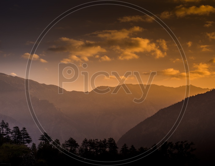 Sunset at Kalpa, Himachal Pradesh