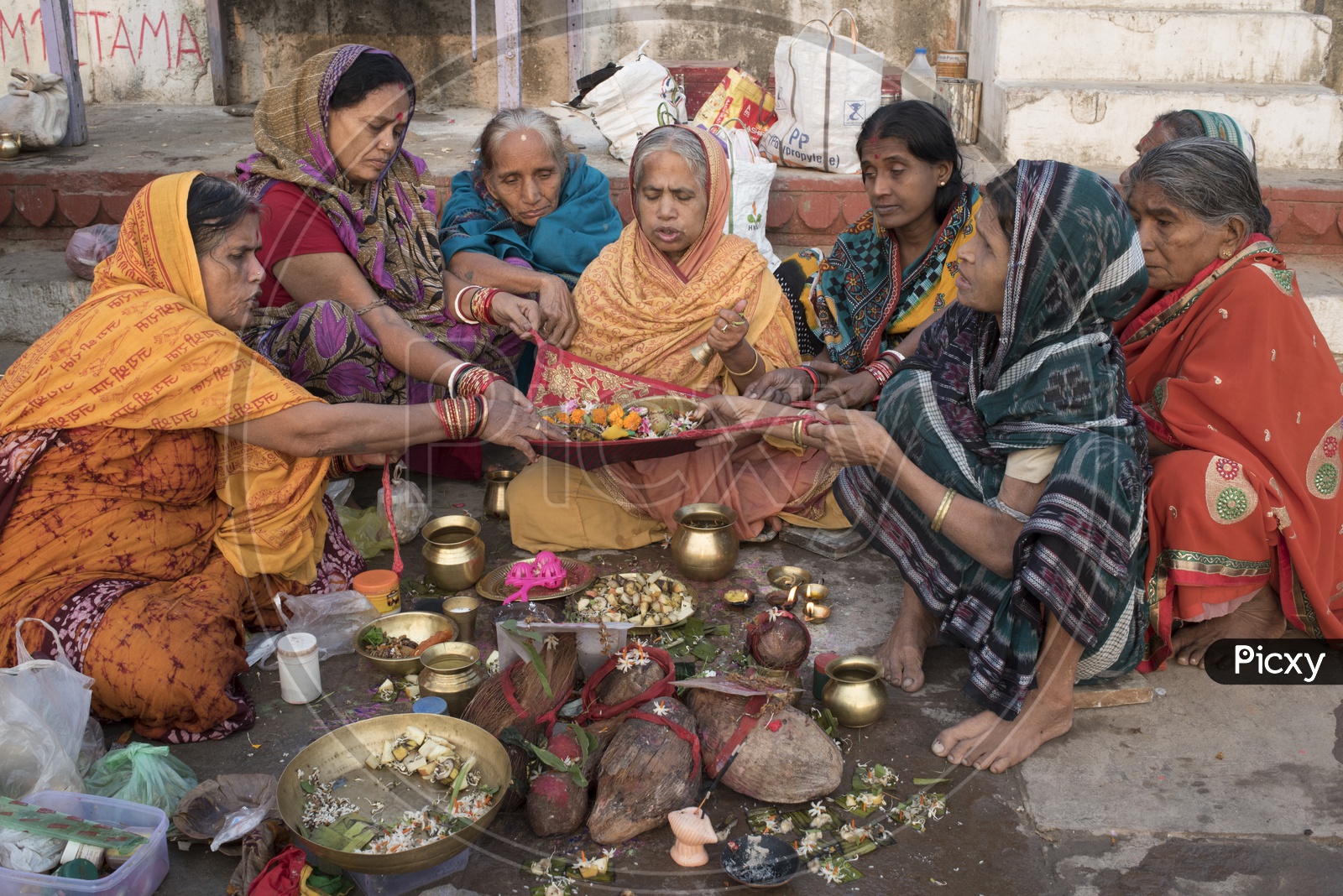 Devotees at Varanasi