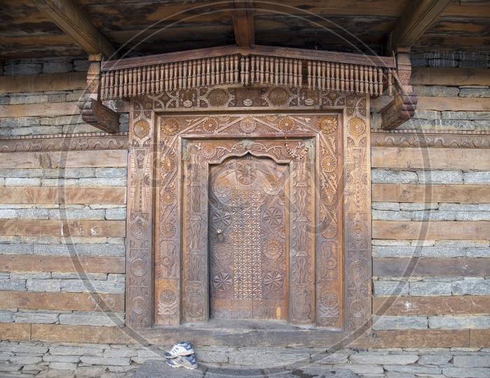 Beautifully Carved Doors at Jana Village near Manali