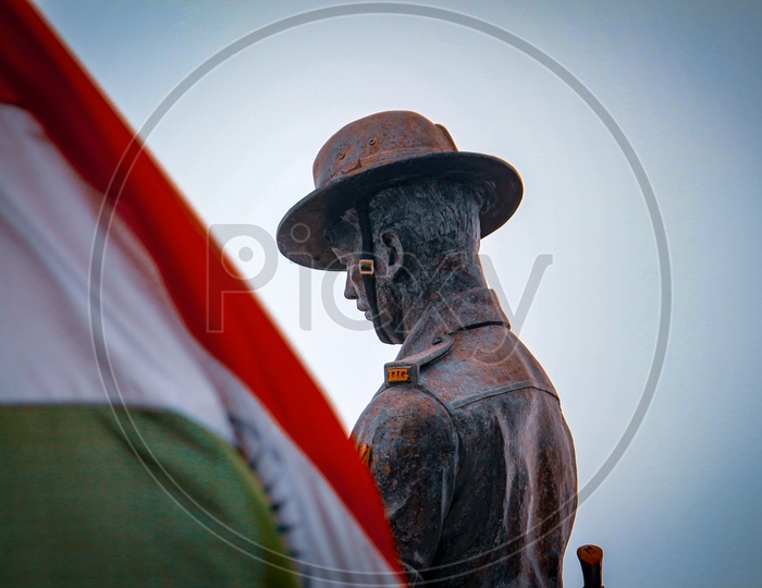 Statue of indian soldier