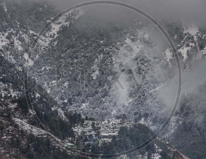 Snow Capped Mountains at Dharmasala, Himachal Pradesh