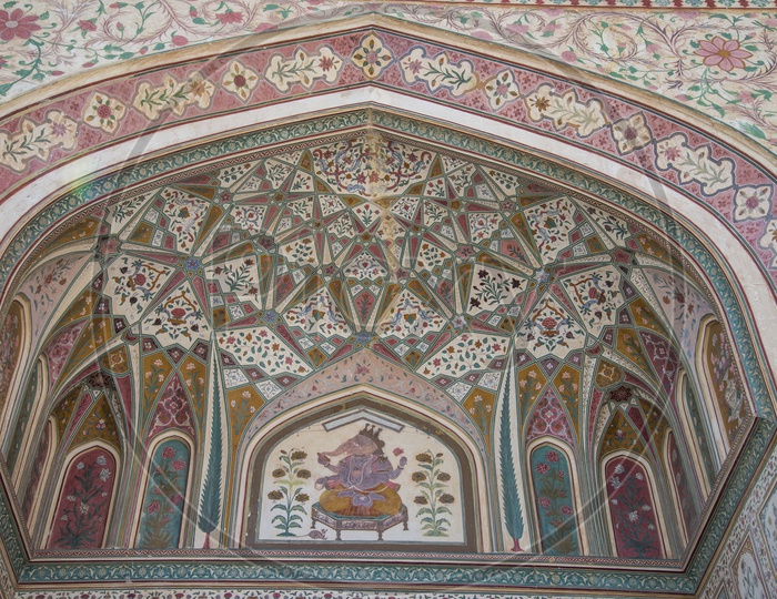Interiors of Amer or Amber Fort, Jaipur