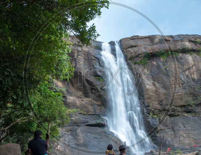 A family moment at Athirapilly Falls ,Kerala