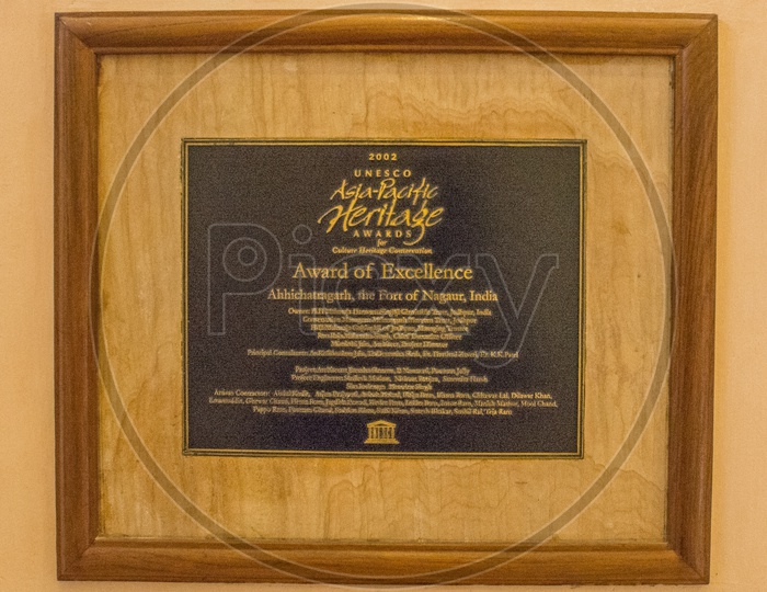 Award for Ahhichatragarh Fort, Nagaur