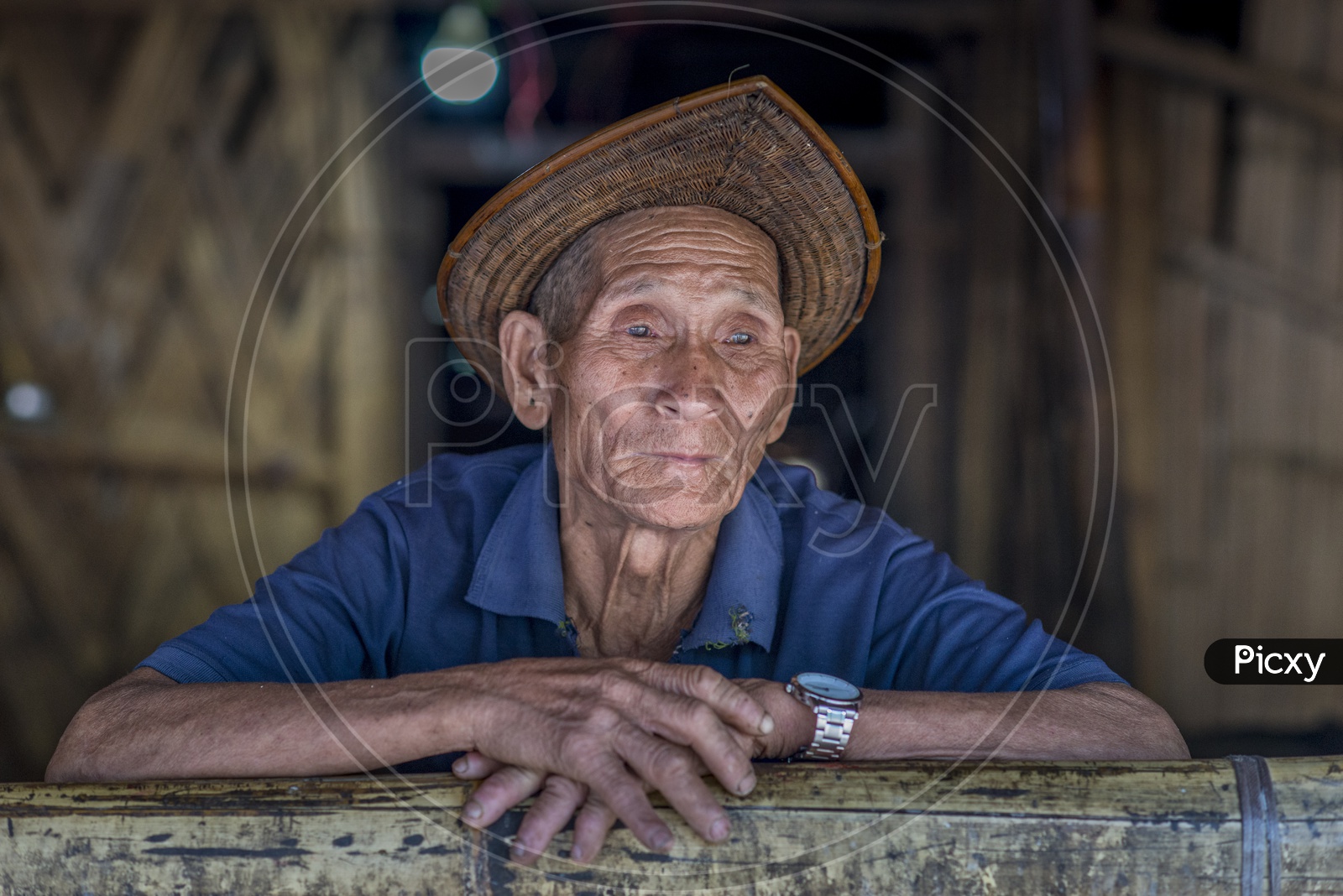Old man in Sippi Village, TaginTribe, Daporijo