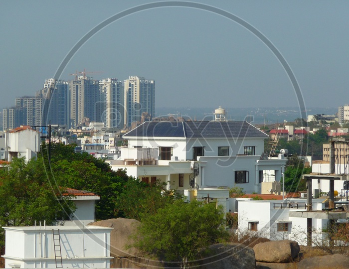 Construction of Sky Scrappers around Hyderabad