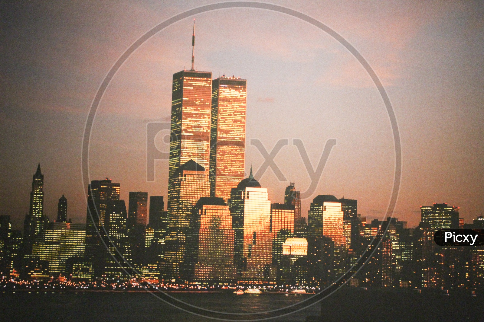 World Trade Center Twin Towers before they were attacked on 9/11.