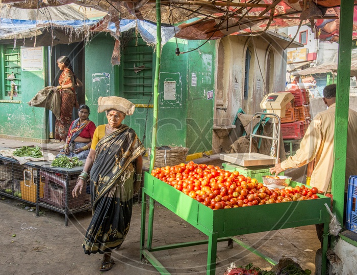 Vegetables in Monda Market Hyderabad