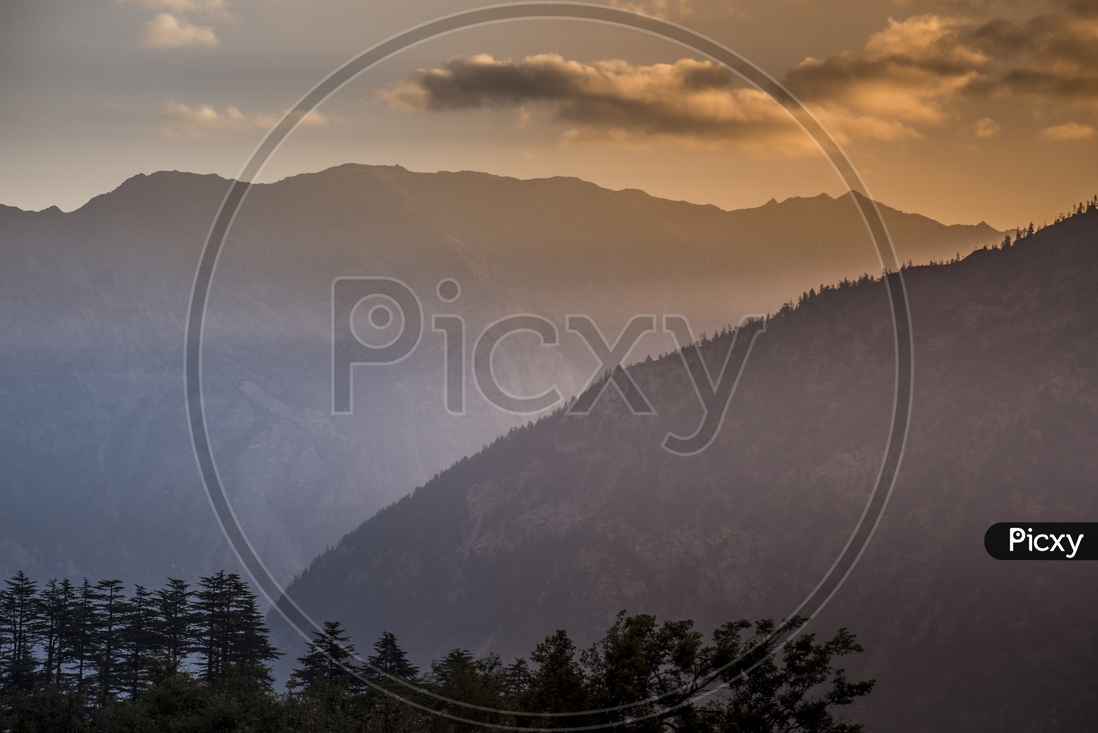 Sunset at Kalpa, Himachal Pradesh