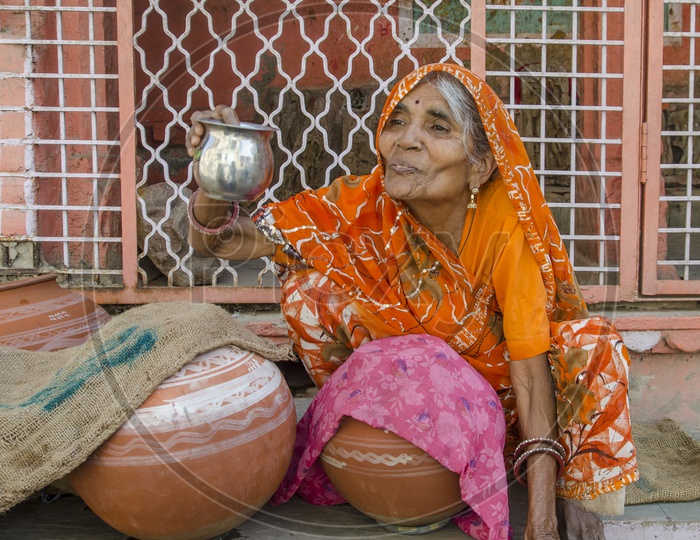 Old Woman in Bundi, Rajasthan
