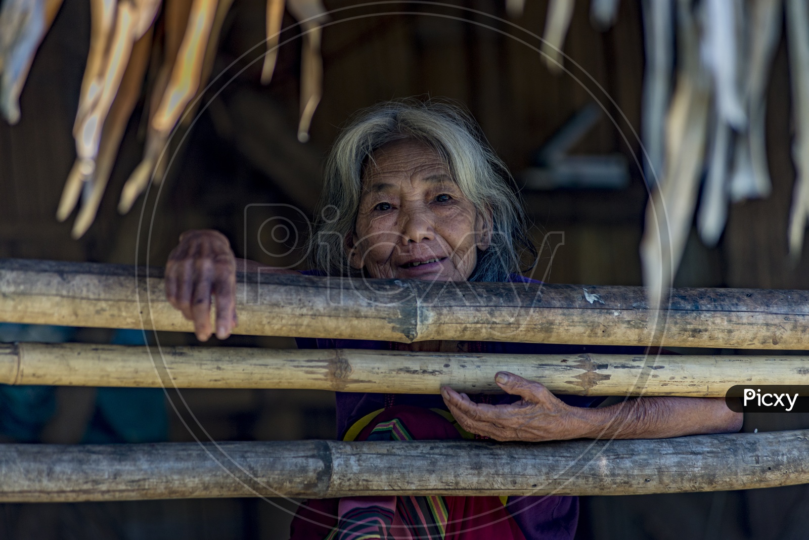 Old Woman in Sippi Village, TaginTribe, Daporijo