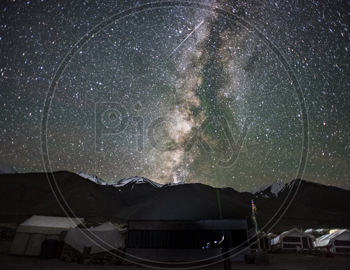 Star Gazing at Pangong Lake Ladakh