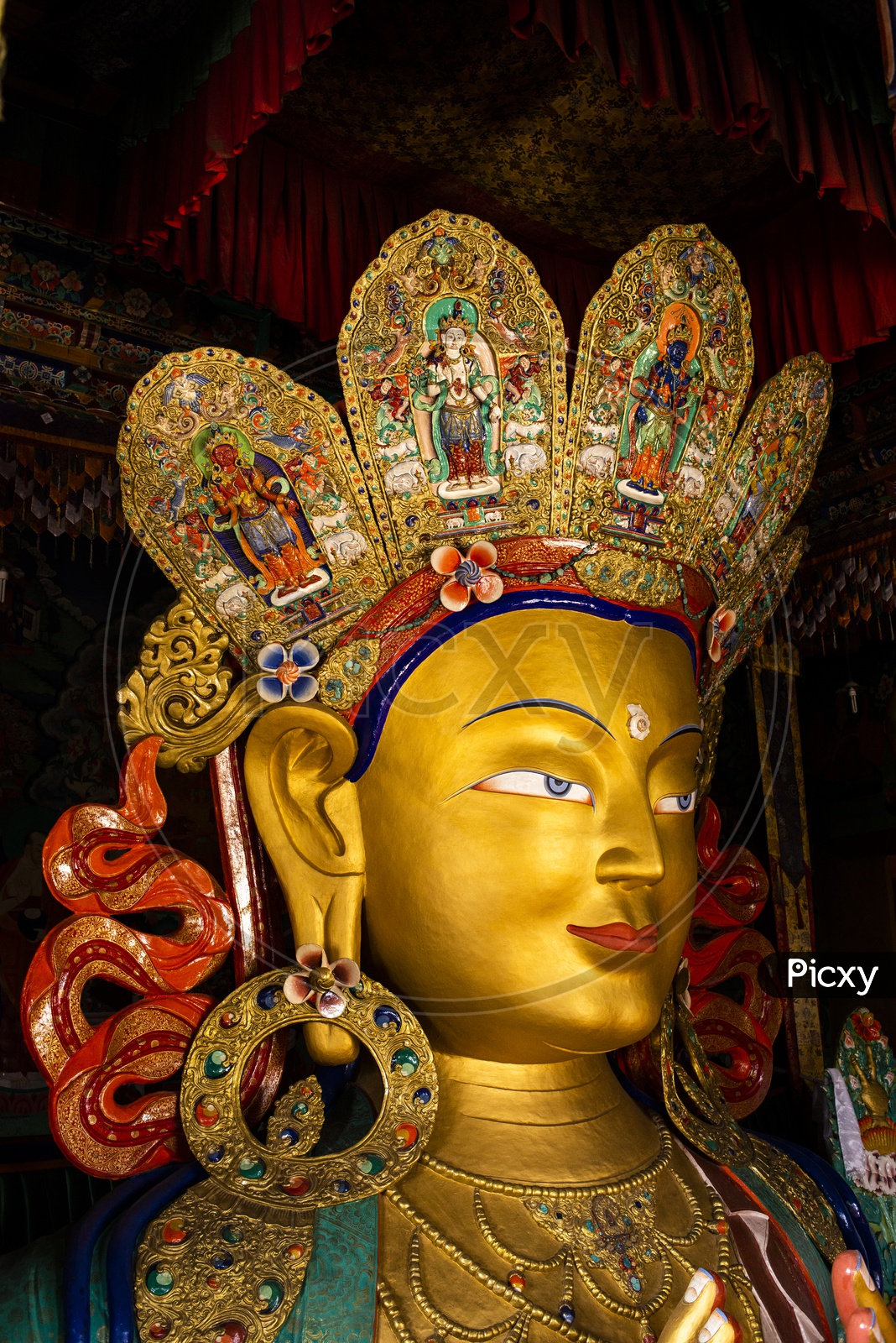 Buddha Statue in Thikse Monastery