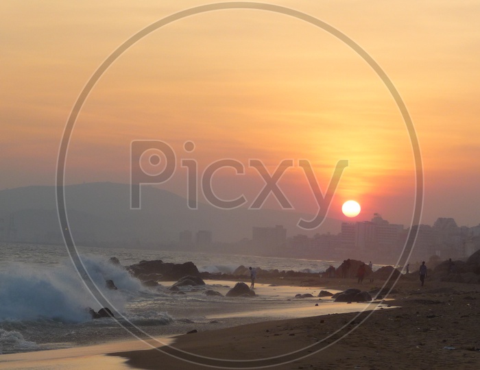 Sunset at Vizag Beach