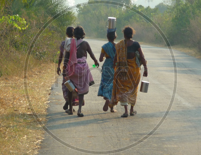 Women on Road To Seethampeta