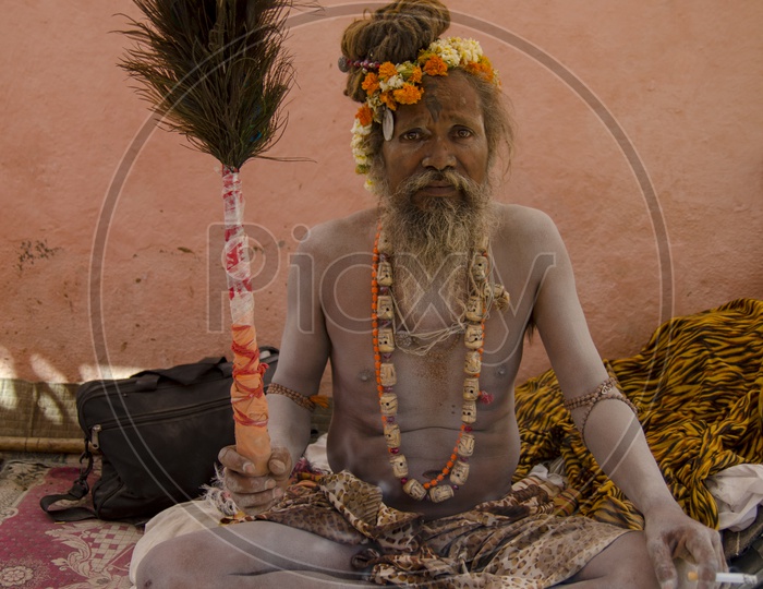 Sadhu at Bhavnath Mela, Girnar, Junagarh