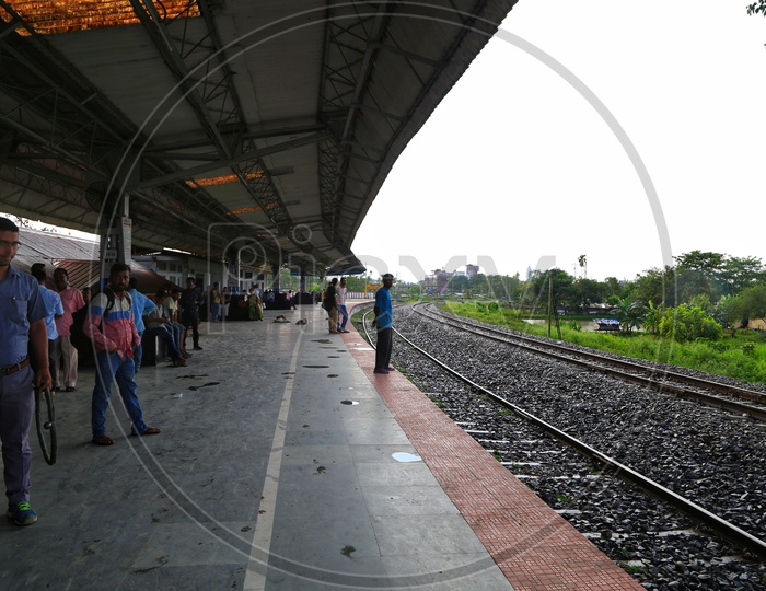Railway station in Sibsagar, Assam.