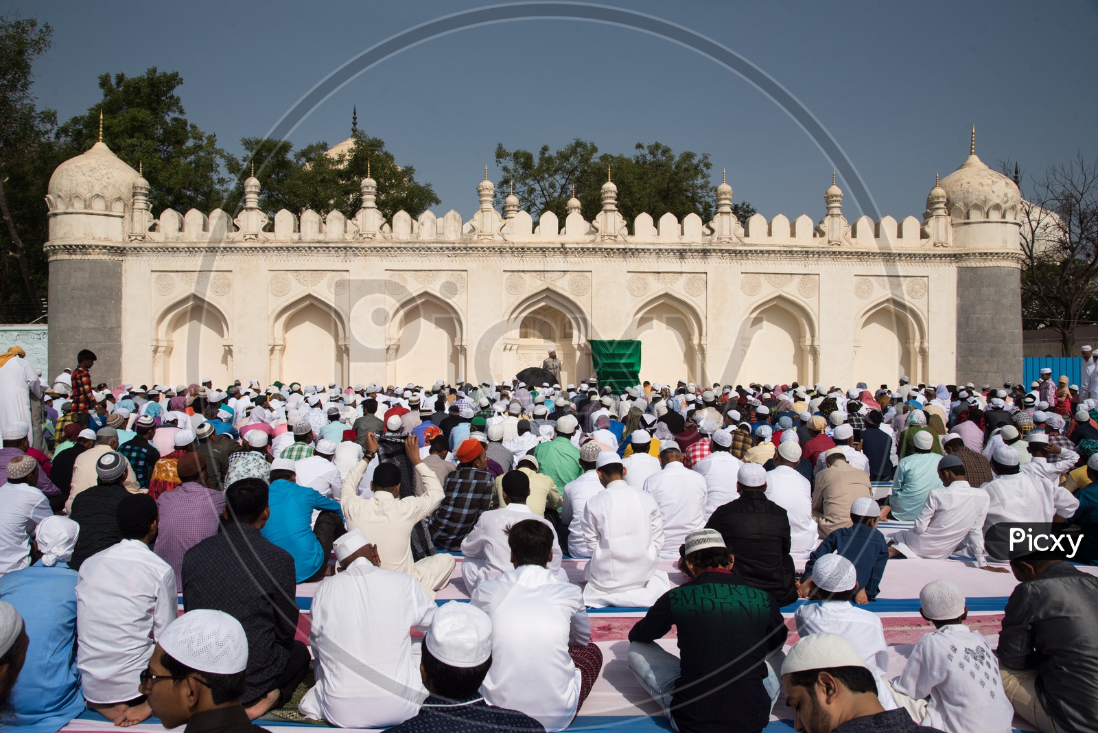 Eid prayer meet at Qutb Shahi Tombs in Hyderabad