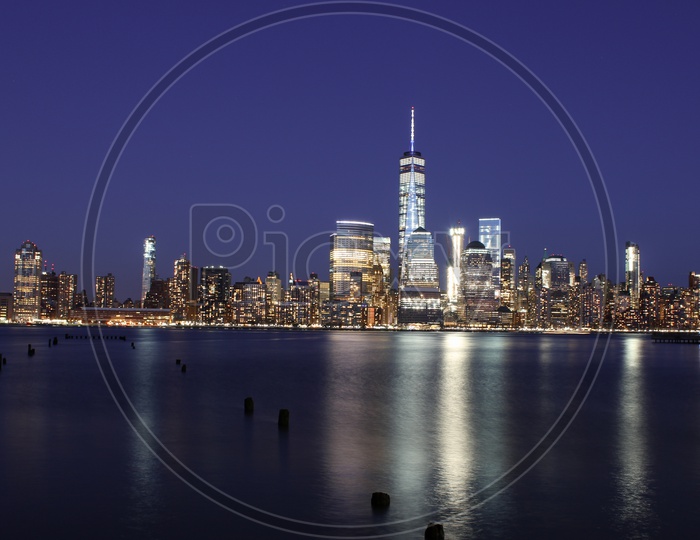 World Trade Center and Manhattan Skyline, New York, New York