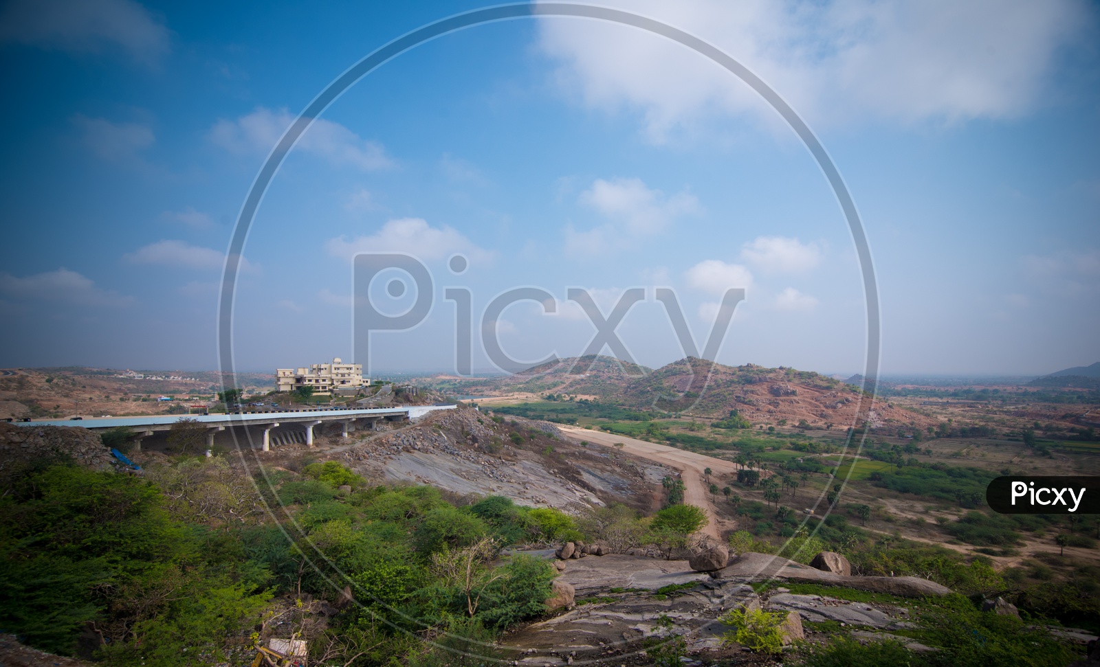 View from Yadagiri Temple Complex of Harita Resorts