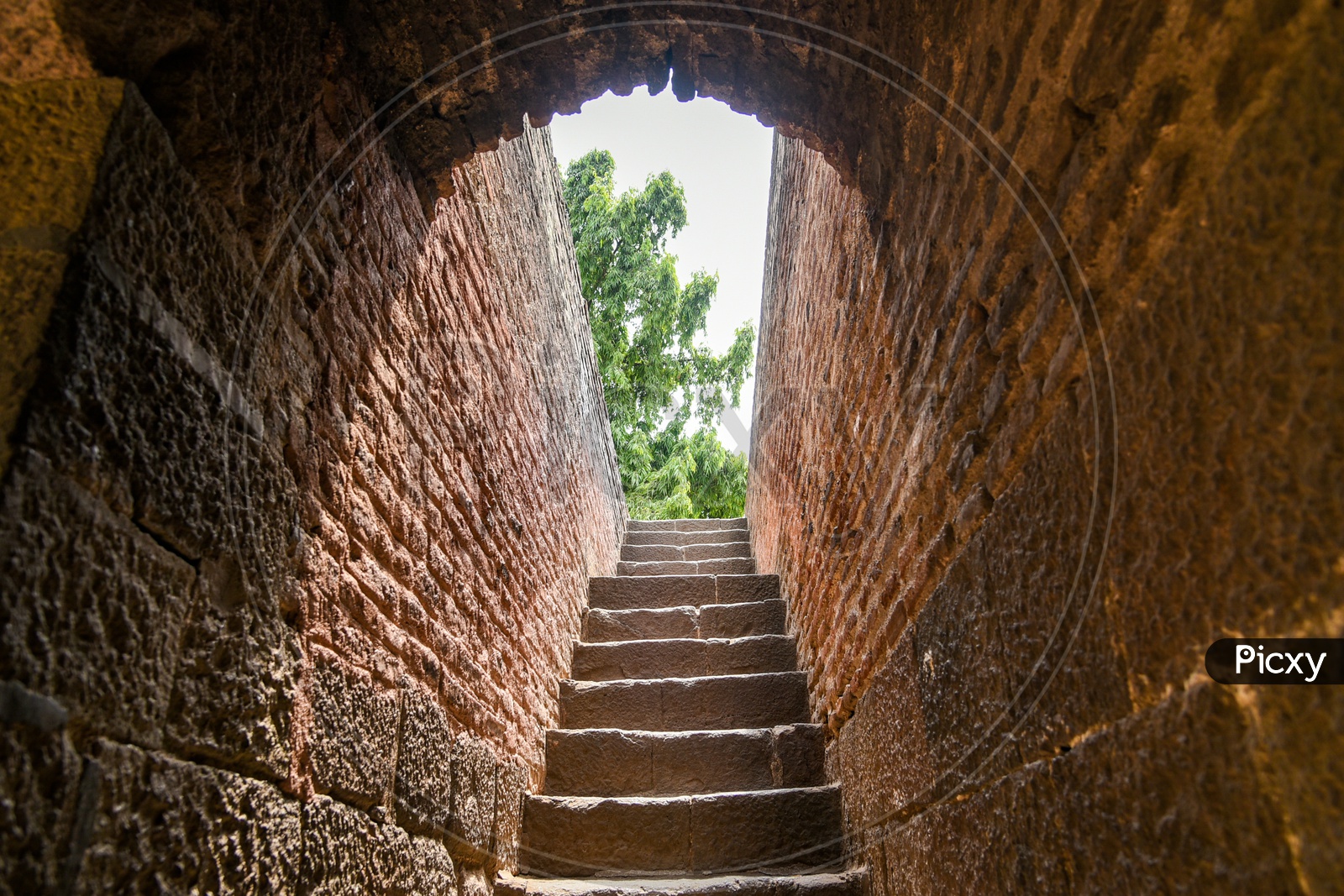 Stariways inside Shaniwar Wada Fort