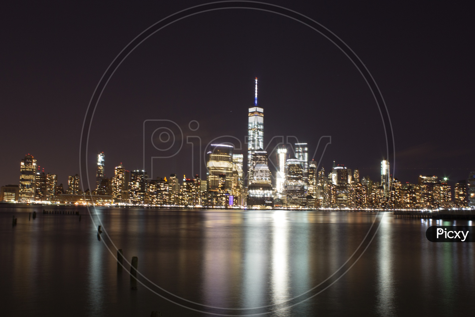 Image Of World Trade Center And Manhattan Skyline, New York, New York ...