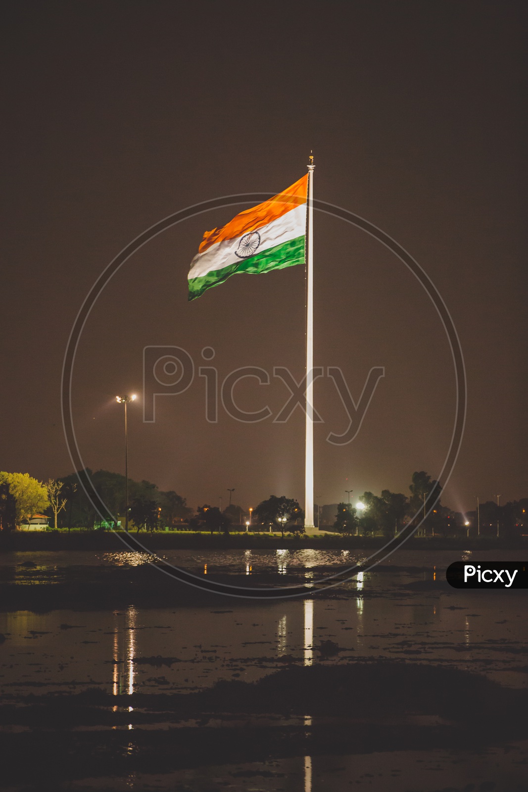 The Indian flag at necklace road