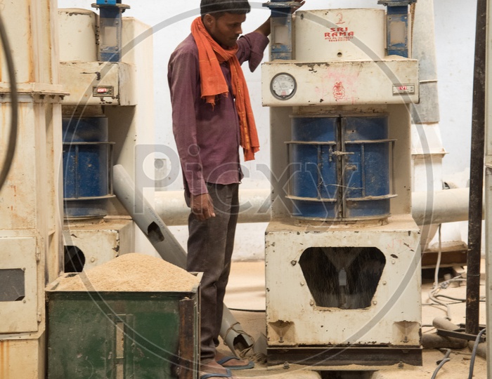 Machine Operator at Rice Mill