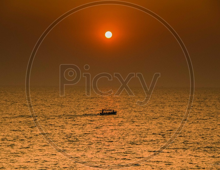 sunset at Gokarna beach