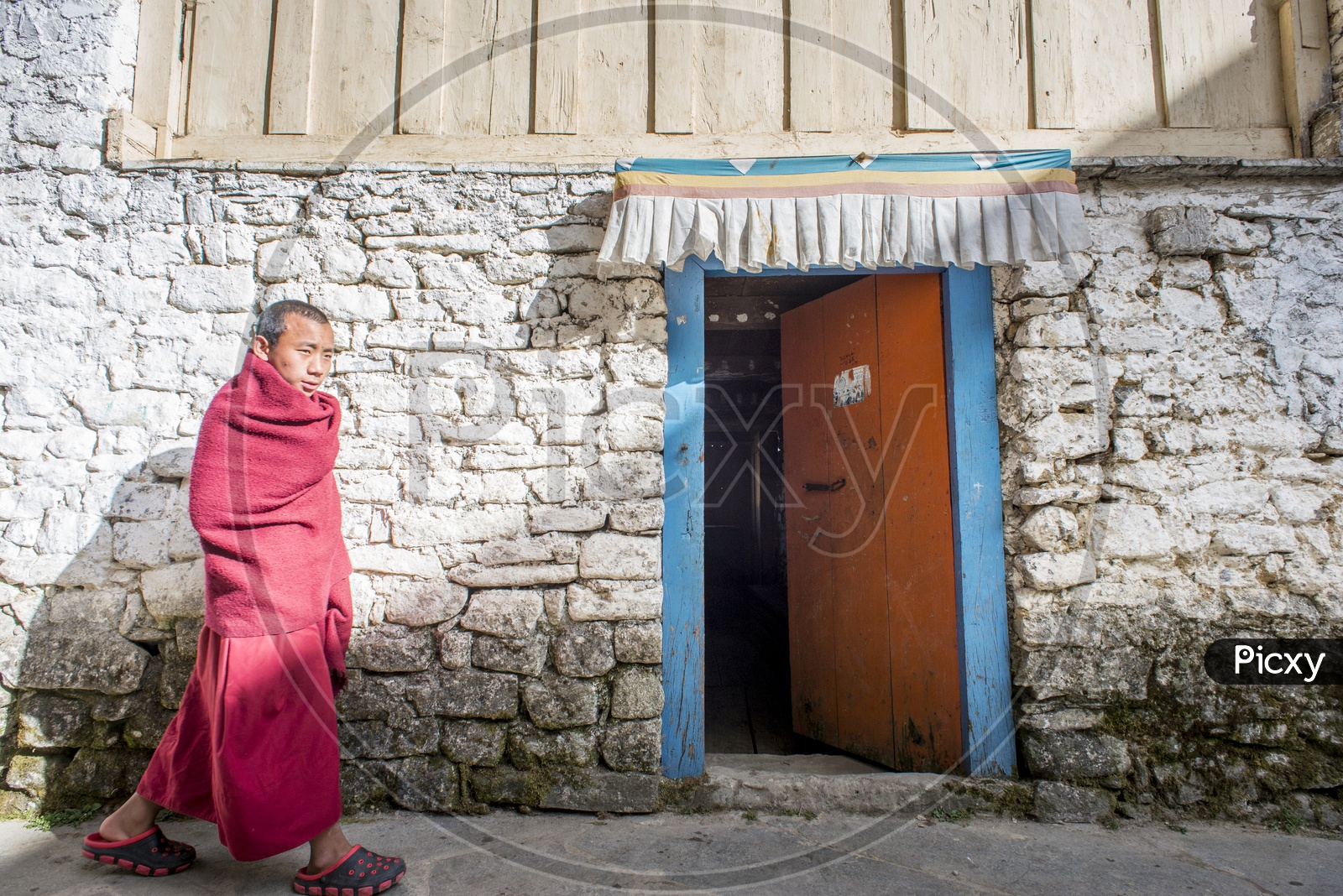 Buddhist Monk at Tawang Monastery