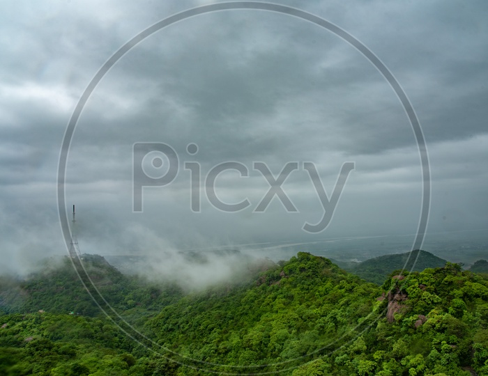 A view of hill range at Kondapalli/mulapadu area as seen from Kondapalli Peak.