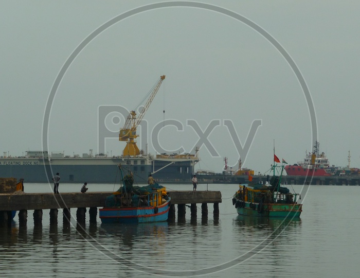 Kakinada Floating Dock for repairing of Ships in Sea