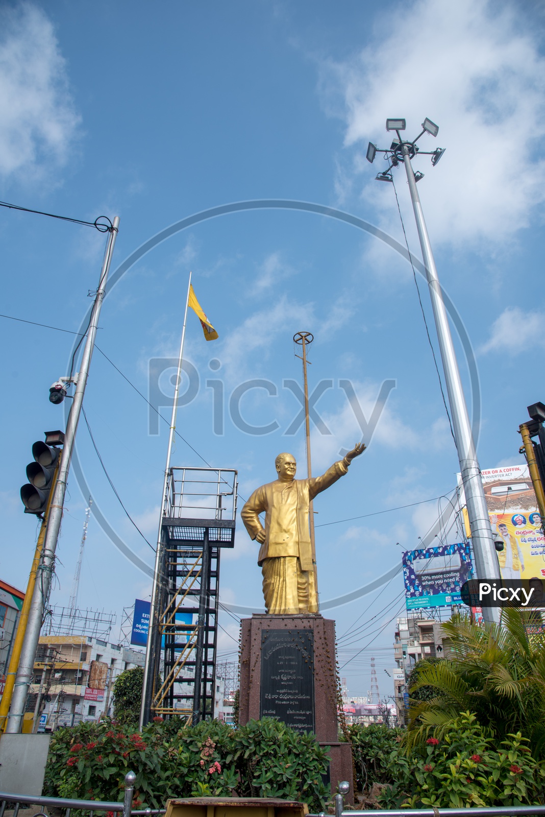 NTR Statue at NTR Circle.,Vijayawada