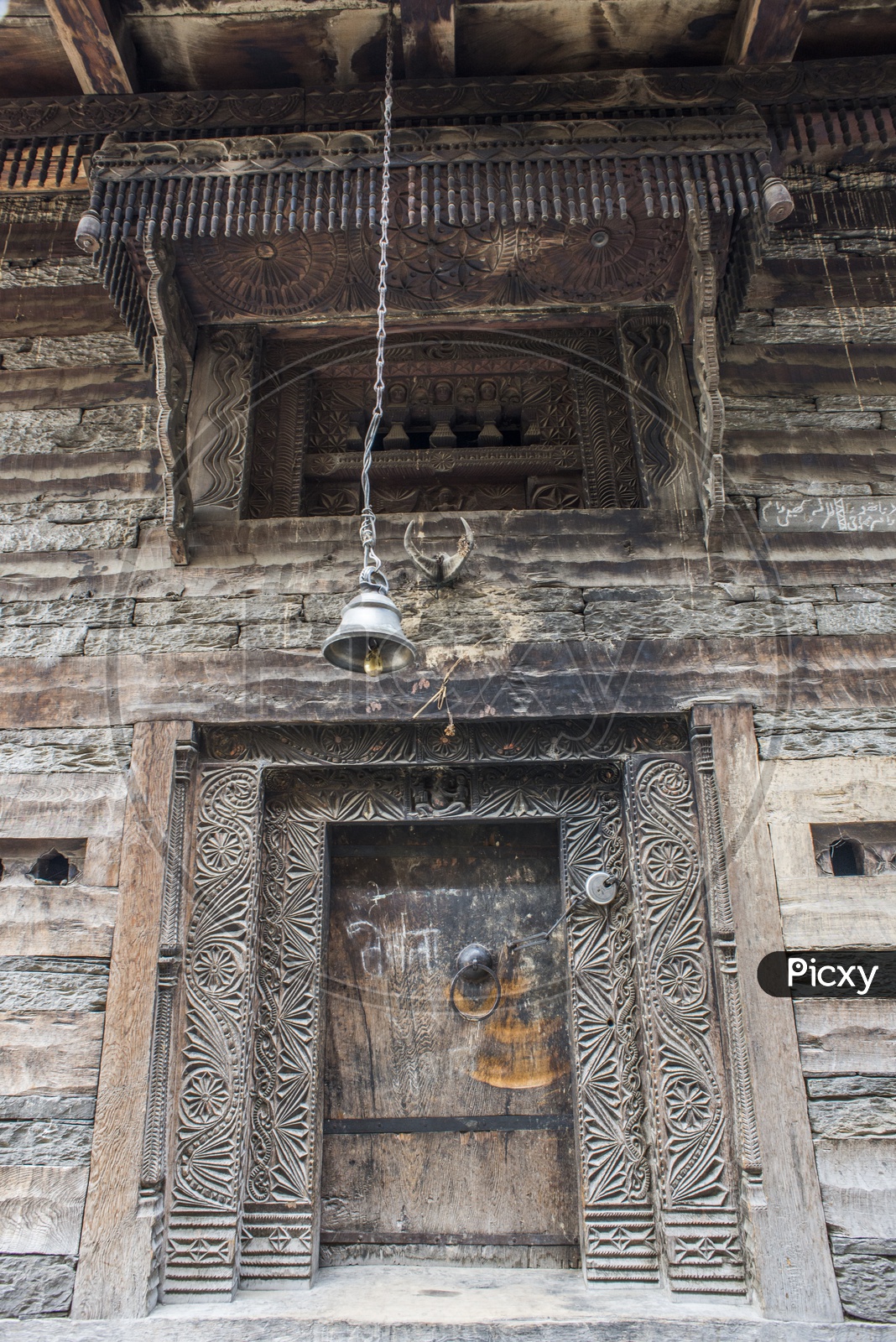 Temple at Chandrakhani Pass Malana Village trek, Himachal Pradesh