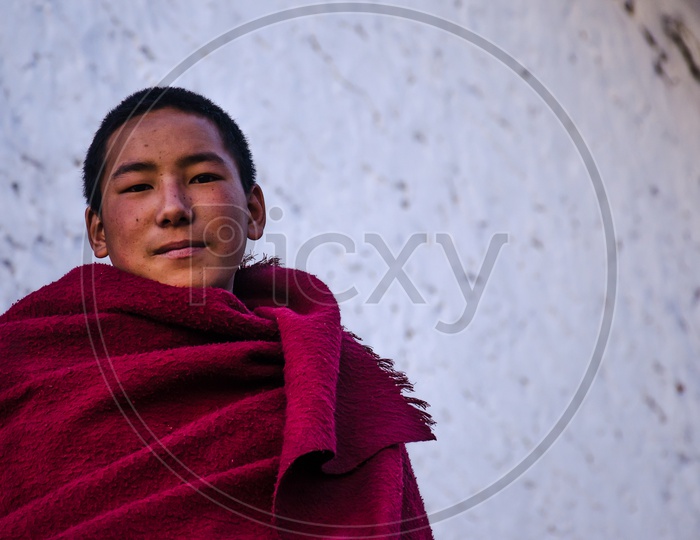 The Young monk in Tawang