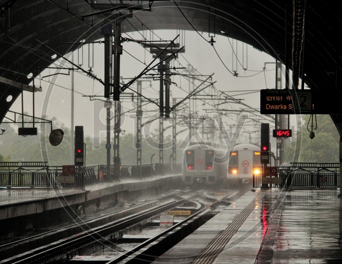 Monsoons And Delhi Metro