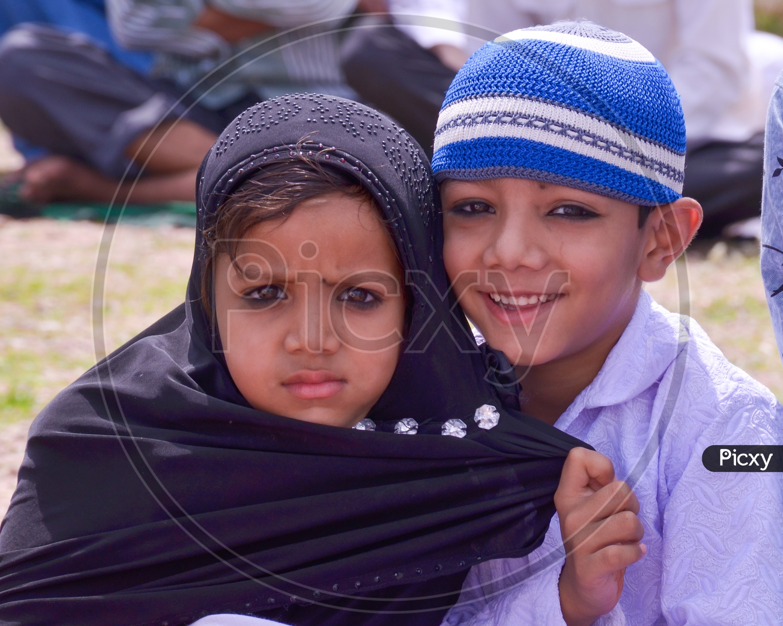 Happy Kids at Eid Prayer Meet