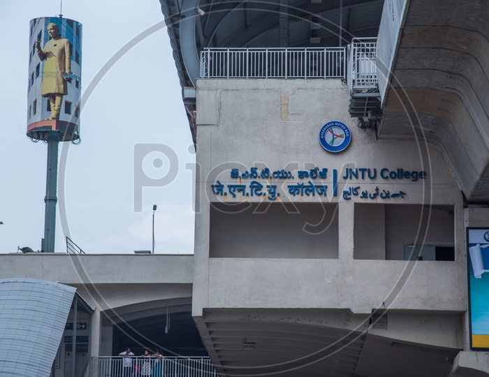 JNTU College  Metro station