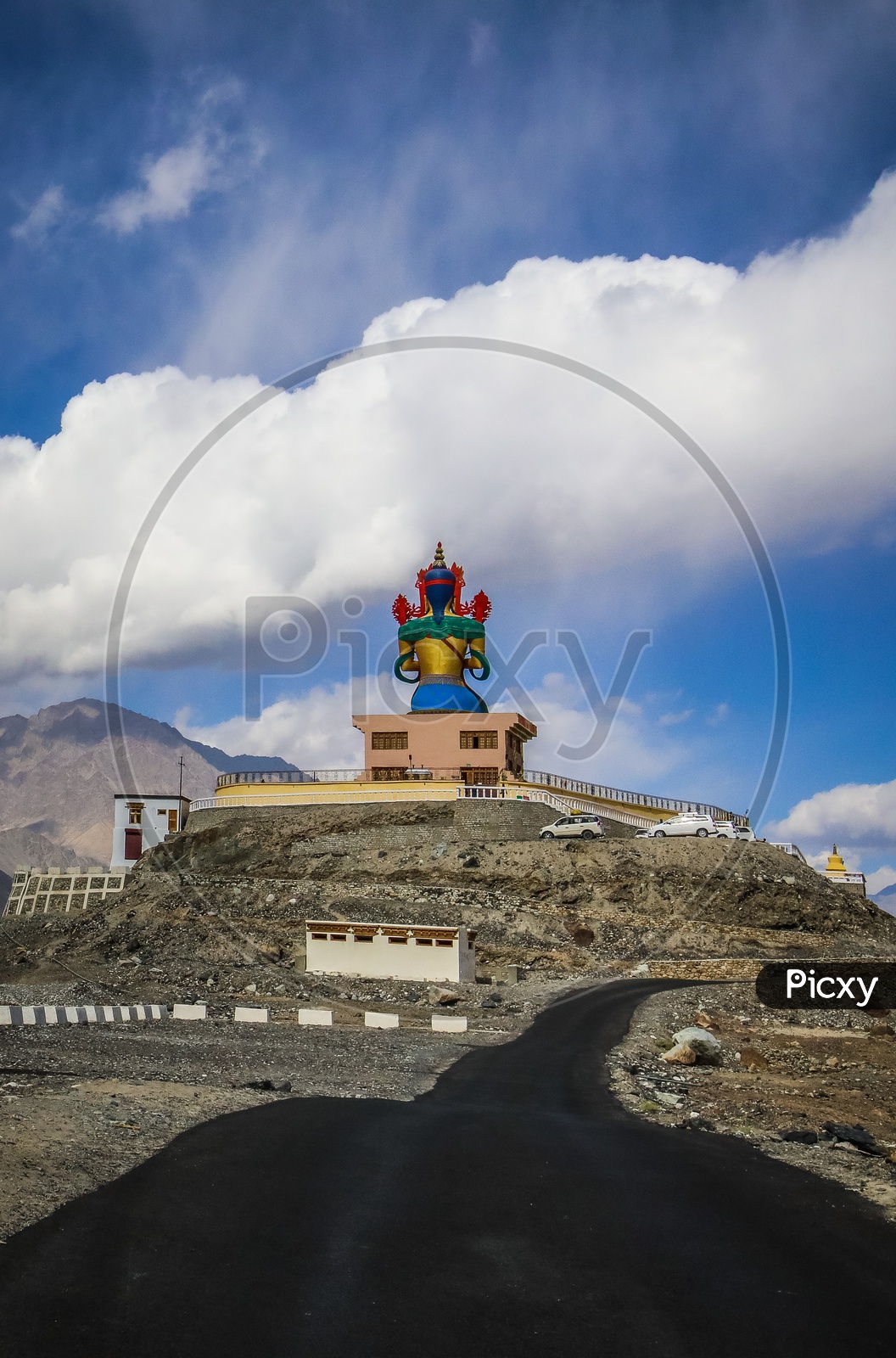 Road to Diskit Monastery