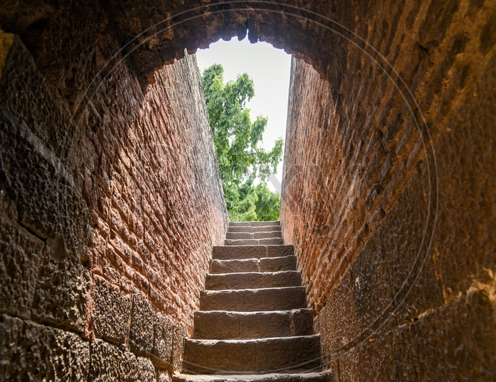 Stariways inside Shaniwar Wada Fort
