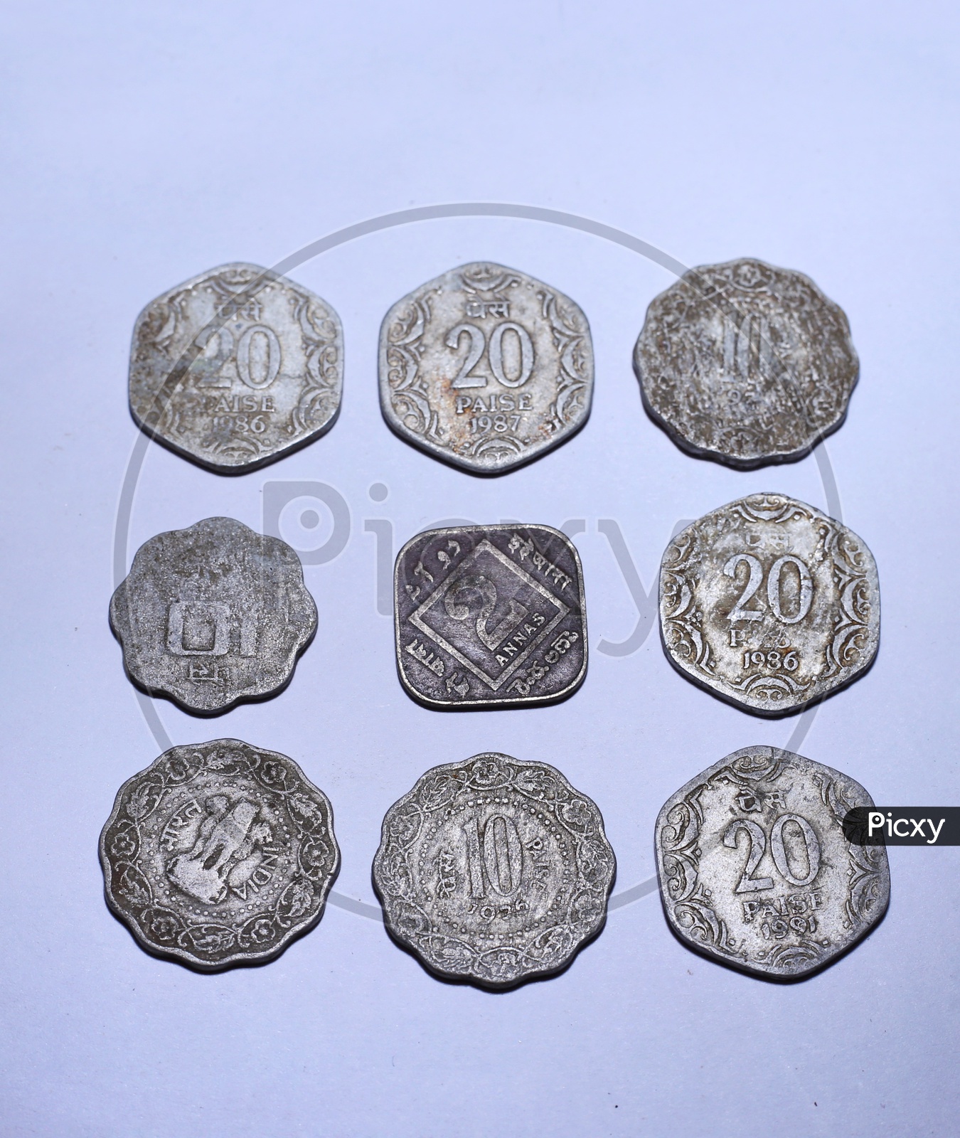 Indian old currency coins