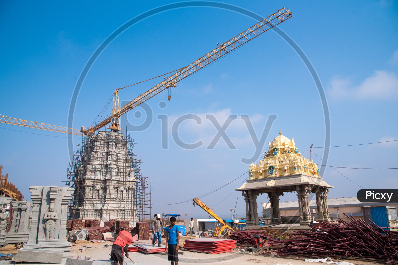 Work in Progress at Yadagirigutta Temple