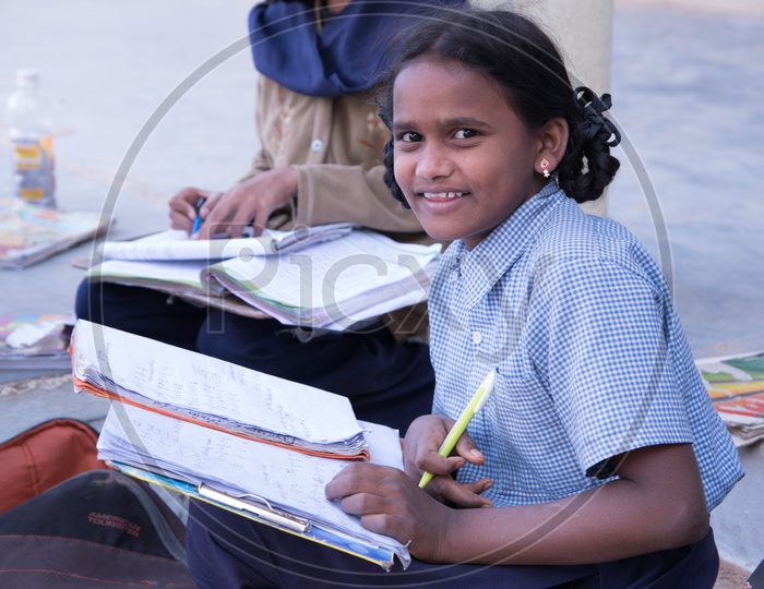 Girl Student at Govt. School in Telangana