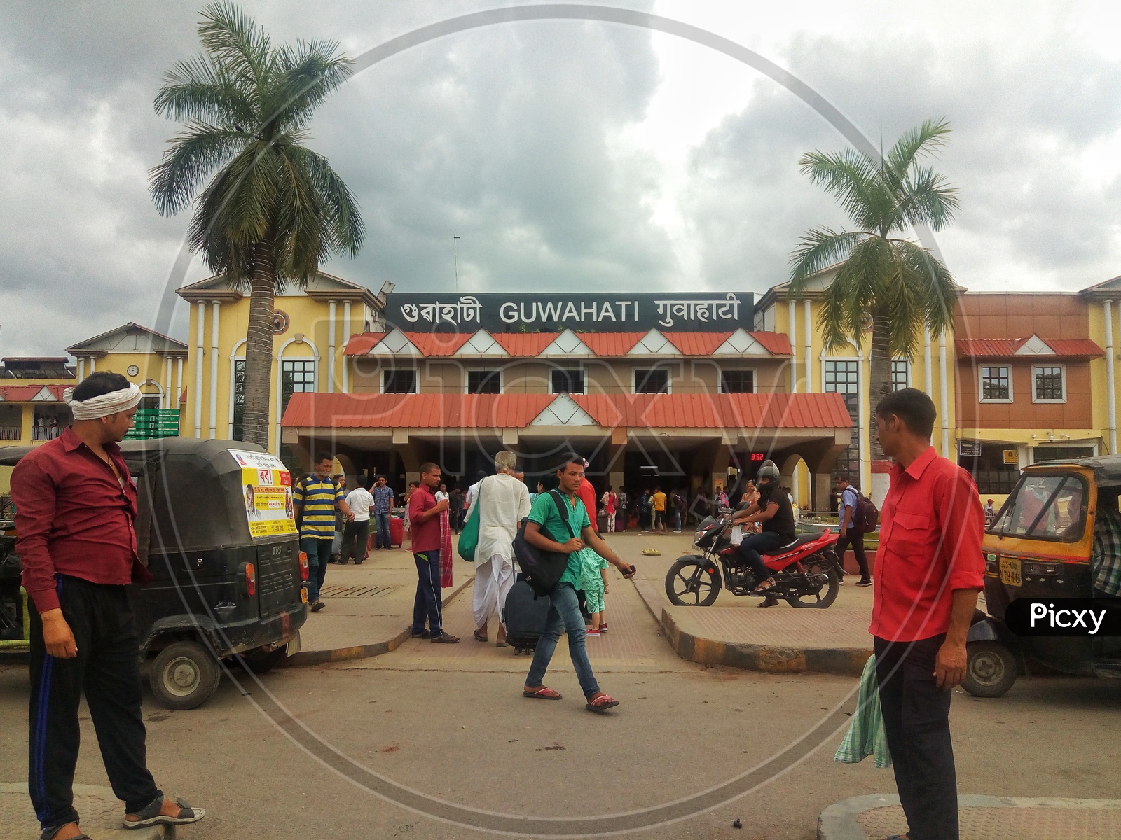 Railway station in Assam.
