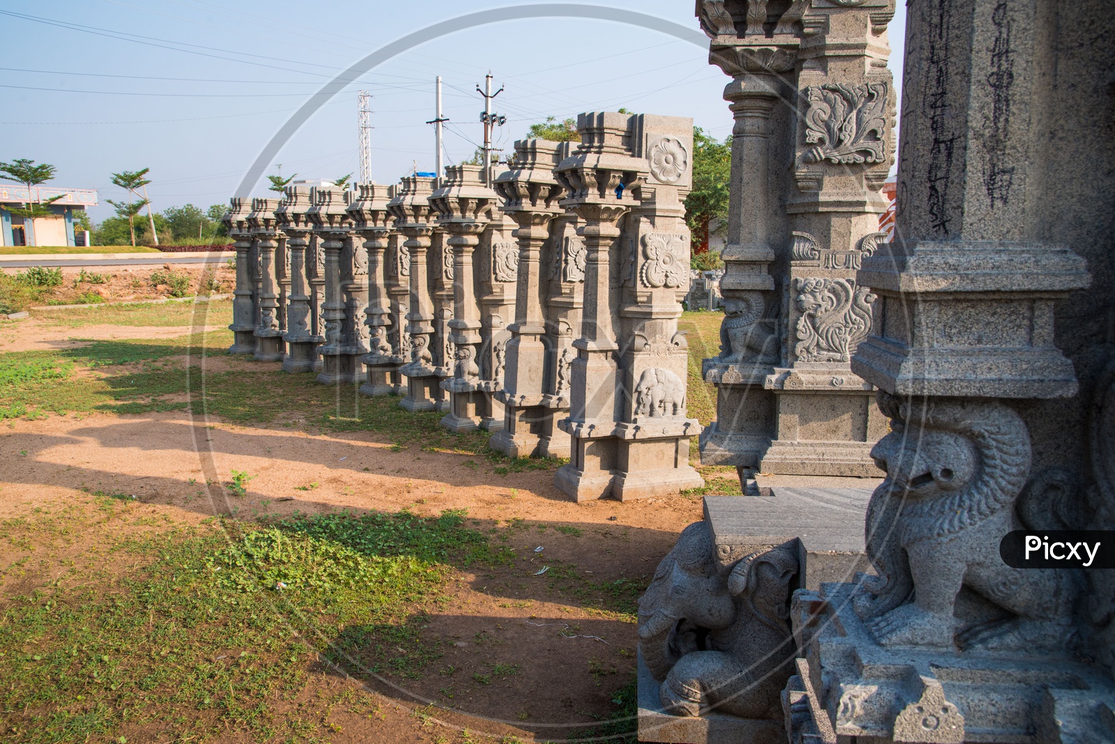Engraved Pillars for Yadagirigutta Temple