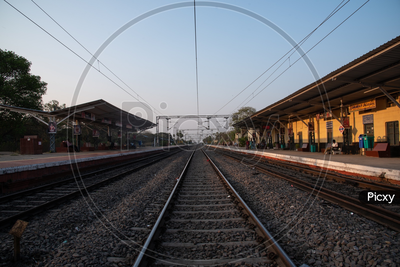 Railway Tracks at Duggirala Railway station