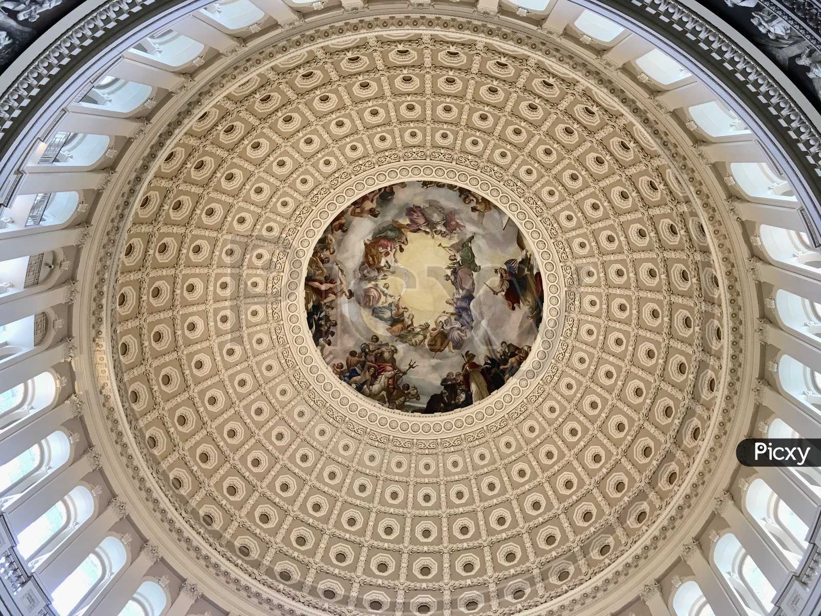 Rotunda, the center dome of US Capitol